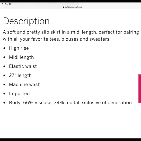 2X HP! NWT Victoria’s Secret Midi Skirt - Picture 5 of 5